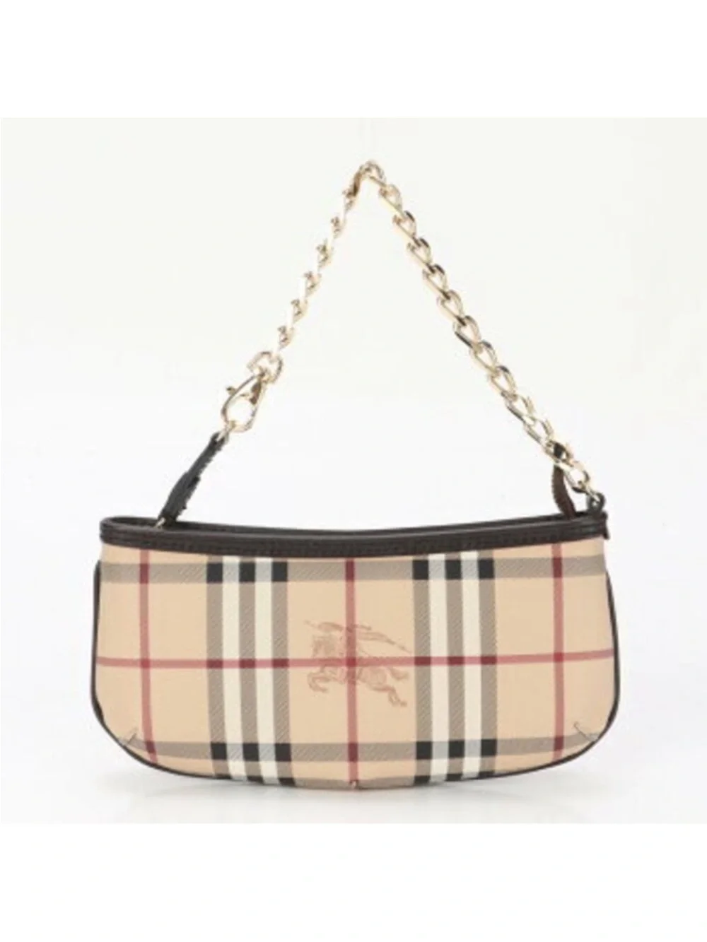 Vintage Burberry Clara Pochette Mini Shoulder Bag Canvas